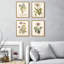 Art mural encadré floral sur toile