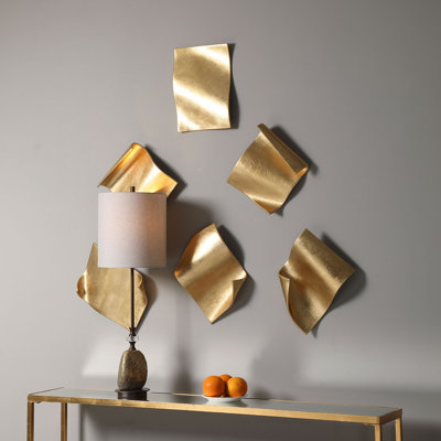 Glam Abstract Wall Decor on Metal