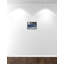 Accelerating Indigo - Floater Frame Print on Canvas-1727697048-1727697047