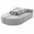 Boucle Fabric Modular Sectional Sofa-423854902