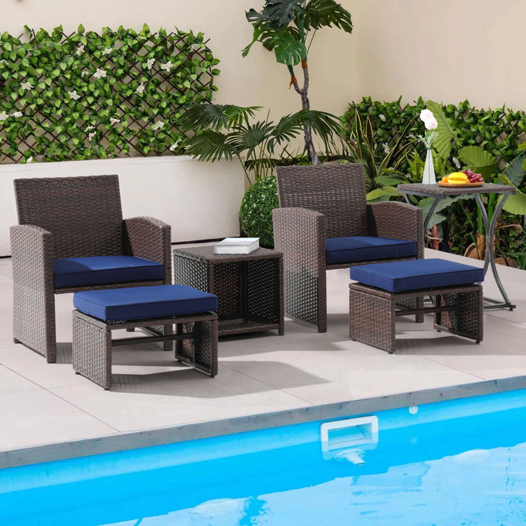 Rand 2 - Person Patio Conversation Sets with Cushions