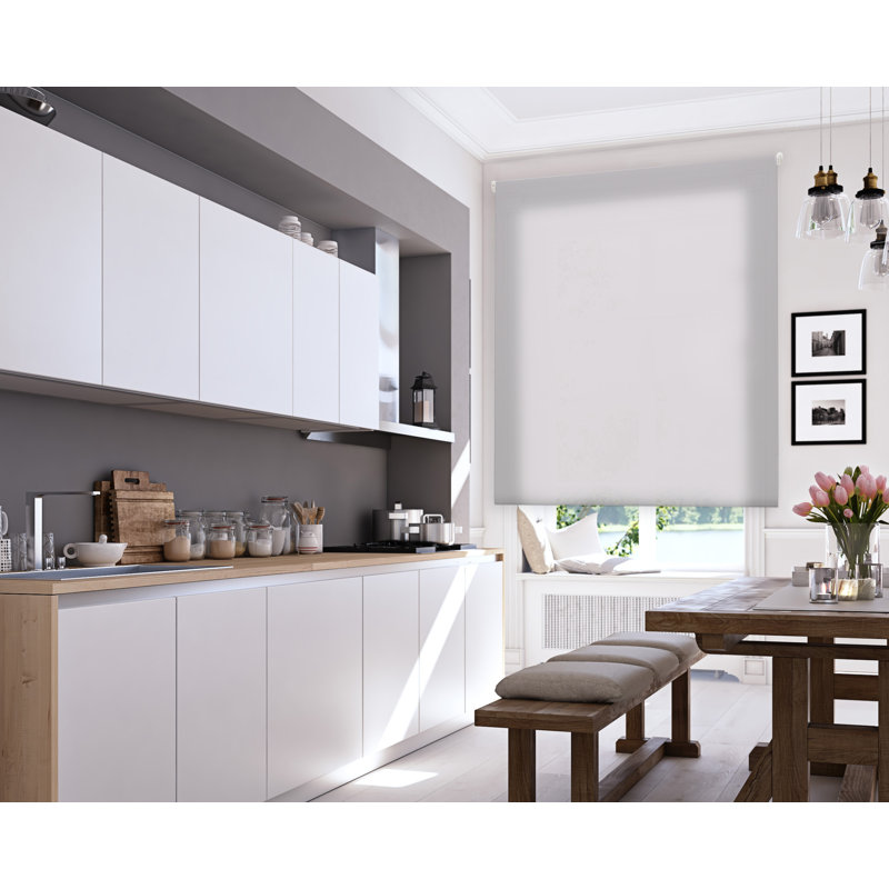 Semi Sheer Roller Shade, 175cm L x 180cm W, Silver