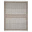 Rectangle Southwestern Hand Knotted Wool/Cotton Area Rug in Ivory/Brown-1105000739