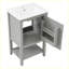 Meuble-lavabo moderne avec lavabo et porte à fermeture douce-104981887