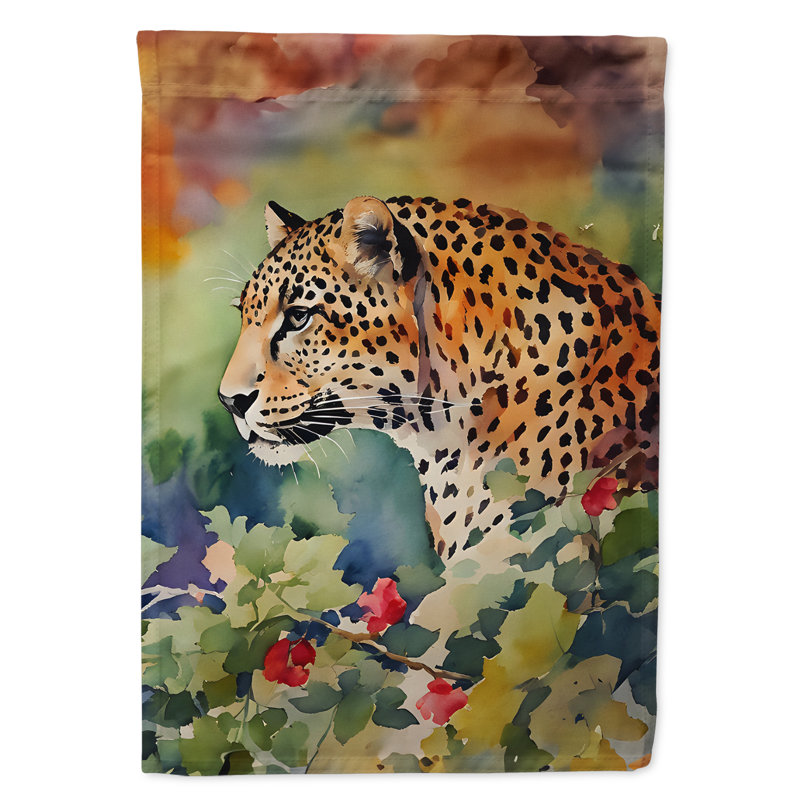 Drapeau de jardin léopard