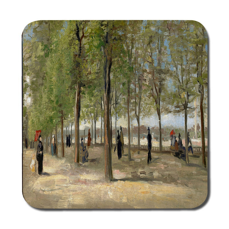 Impressionist Park Scene Placemats And Coaster Set