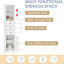 Armoire de rangement autoportante blanche avec tablette réglable et 3 tiroirs, pour la chambre à coucher, la salle de bain, la tablette de tiroir de cuisine, la cuisine de construction, la salle de bain