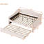 Lit de jour double avec couchette et compression beige-1041666661-1041666656