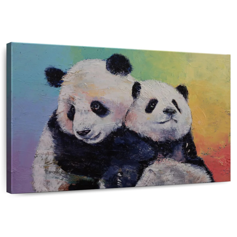 Brampt Panda Hugs, 24" H x 36" W