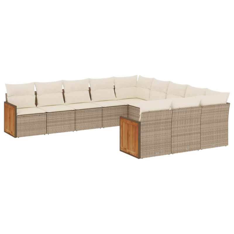 Ensemble de canapé d'extérieur Vidaxl beige