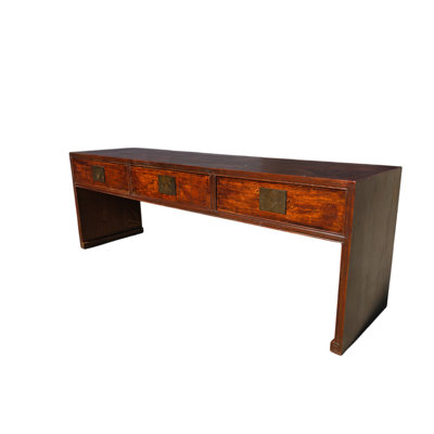 57.1 in. Solid Wood Console Table