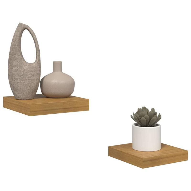 Floating Shelf, Beige, 4cm H x 23cm W x 23.5cm D