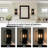 1-light Black Chargeable Adjustable Brightness Indoor Wall Light With Glass Shade(2-pack)