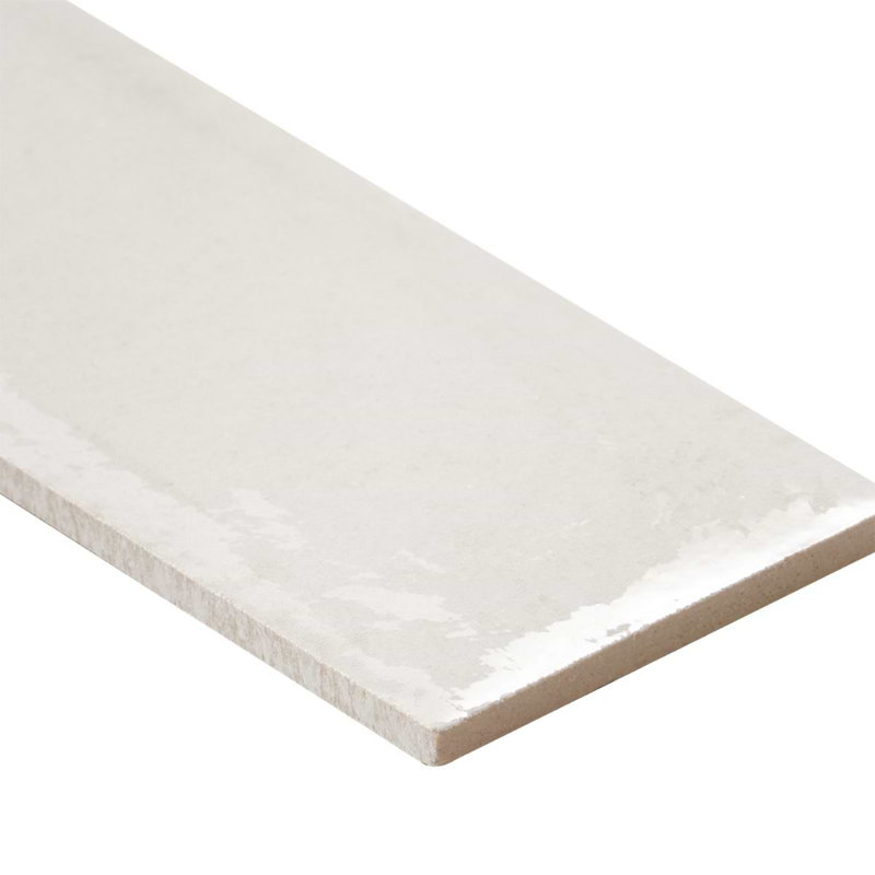 Paint 3x16 Glossy Porcelain Tile, Bianco White