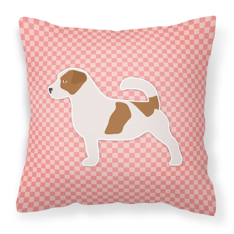 Coussin décoratif intérieur/extérieur jack, H 18 po x l 18 po x P 3 po, Rose