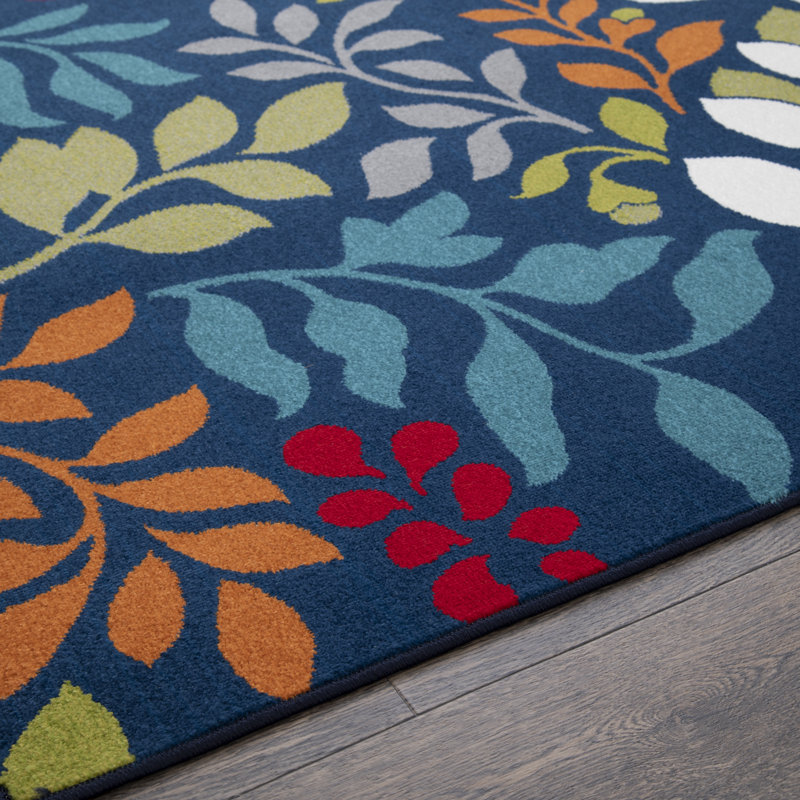 Tapis intérieur / extérieur en polypropylène touffeté à la machine Jayda, Tapis de couloir 2 pi x 6 pi 7 po