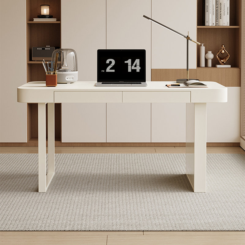Bureau de style minimaliste français, H 29,53 po x l 55,12 po x P 23,62 po