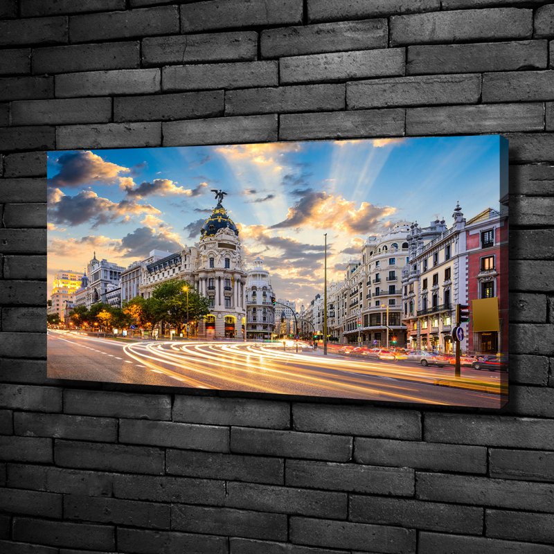 Madrid Spain - No Frame Print on Canvas