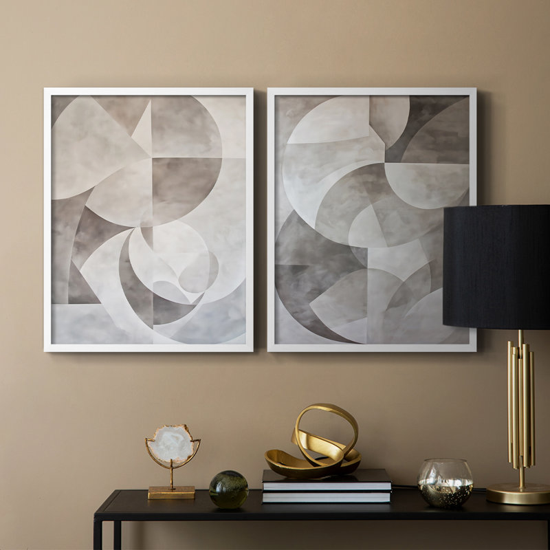 ABSTRACT Series XXXVII - Reproduction encadrée de qualité supérieure - prête à être accrochée - aucun clou requis - aucun clou requis