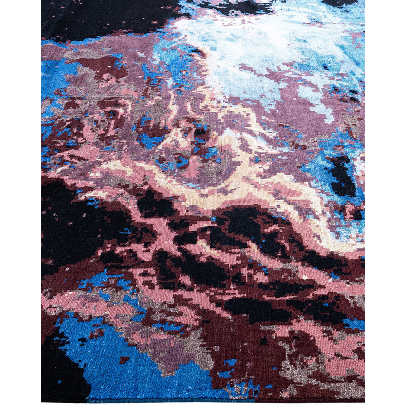 Overdyed One-of-a-Kind 8' 1" x 10' 0" Hand Knotted Area Rug