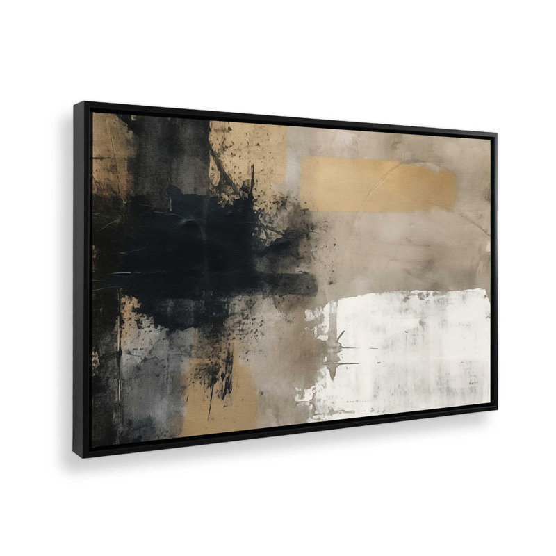 Impression sur toile Chiaroscuro Blend II, H 12,75 po x l 18,75 po, Cadre flottant noir satiné, 1