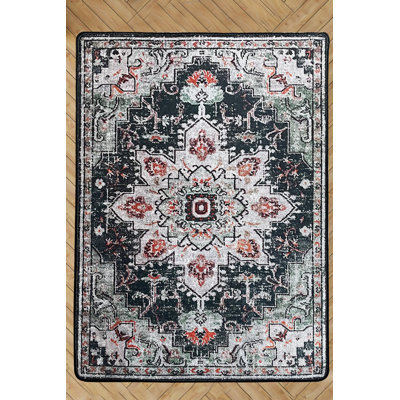 Antibacterial Hall Carpet, 100% Polyester, 39.4 x 78.7 inches | Non-Slip Dot Underside, 0.4 in Pile Height, Machine Washable | Perfect for Home Entryway, Living Room, & Bedroom Décor, Durable & Stylish Design