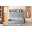 Grand lit escamotable mural avec canapé, gris-1549053975