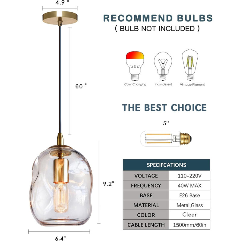 Luminaire suspendu pour îlot de cuisine 2 pièces moderne