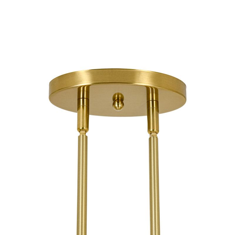 3 - Light Brushed Brass Pendant