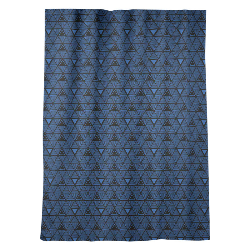 Jordao Room Darkening Curtain Single Panel, Dark Blue/Black