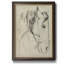 «Horse In Bridle S croquis I», toile encadrée de qualité supérieure - prête à être accrochée-979661780