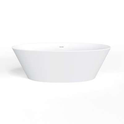 66.9 Inch Freestanding Solid Surface Soaking Bathtub For Bathroom