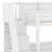 Multifunctional Storage Staircase Bunk Bed With Trundle And Integrated LED，USB，Shelves-766706826