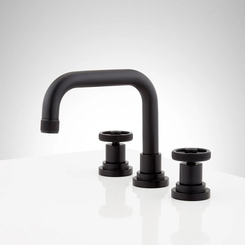 Hendrix Widespread Bathroom Faucet, Matte Black