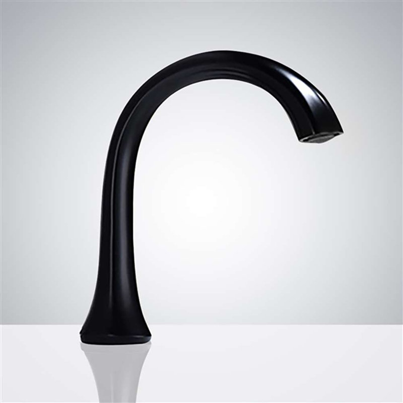Black Commercial Touchless Bathroom Faucet