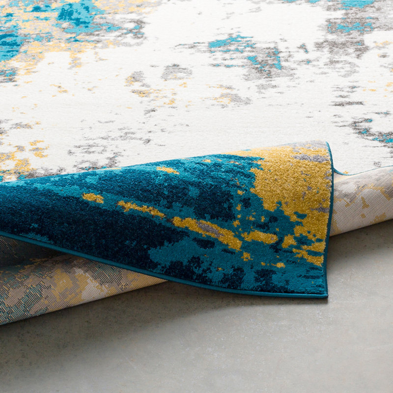 Tapis à motif abstrait Kohn , Rectangle 7 pi 10 po x 10 pi