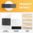 Modern LED Outdoor Wall Sconce, Dimmable Waterproof Glass Shade, 3000K