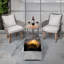 Square Steel Wood Burning Smokeless Fire Pit