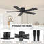 Ventilateur de plafond encastré Milan DC-1235038692-1235038689-1239996744