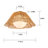 18" Boho Hand-Woven Scalloped Shade Flush Mount