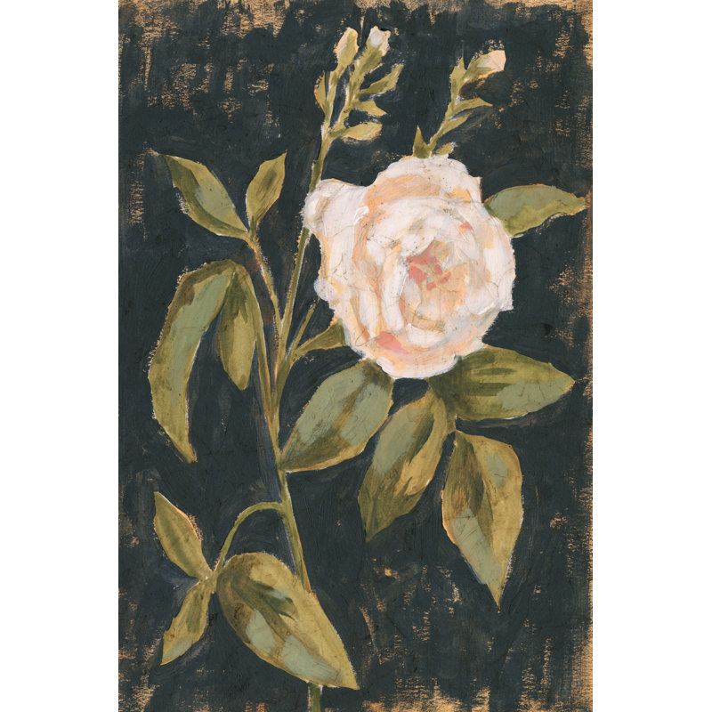 Moody Blooms I by Victoria Borges - Painting Print, 76cm H x 51cm W, Black Floater Framed