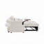Canapé-lit chenille en tissu avec accoudoirs de rangement, port USB et table d'appoint-1128213552