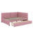 A Full-Sized Upholstered Daybed With Two Built-In Storage Drawers-961794990