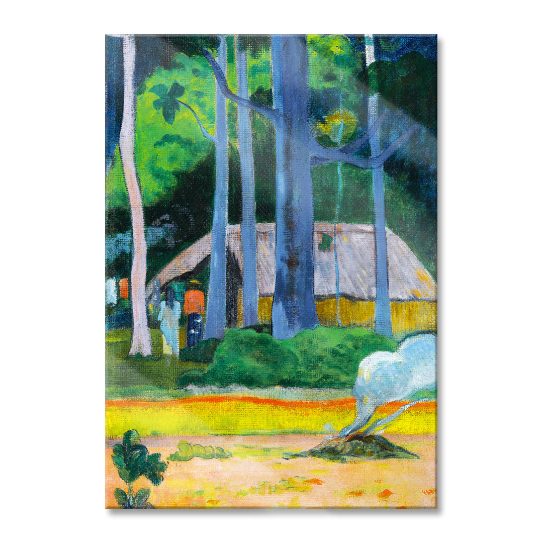 Glasbild Teich mit Seerosen von Claude Monet