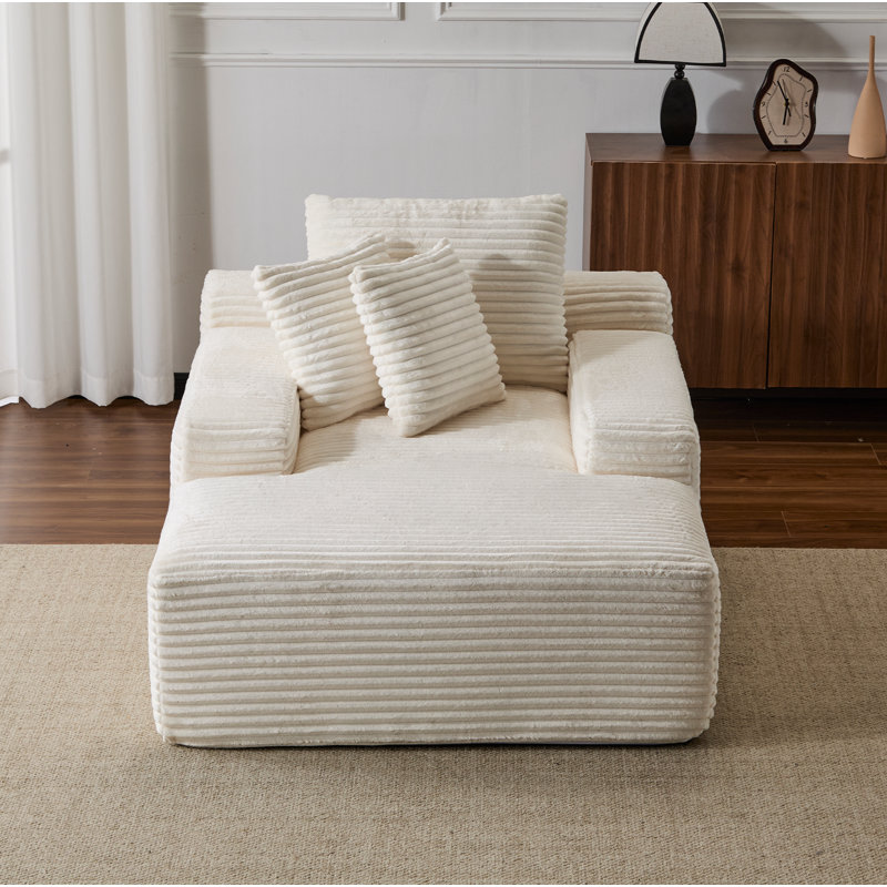 Méridienne surdimensionnée surdimensionnée Cozy Cloud Couch, Blanc