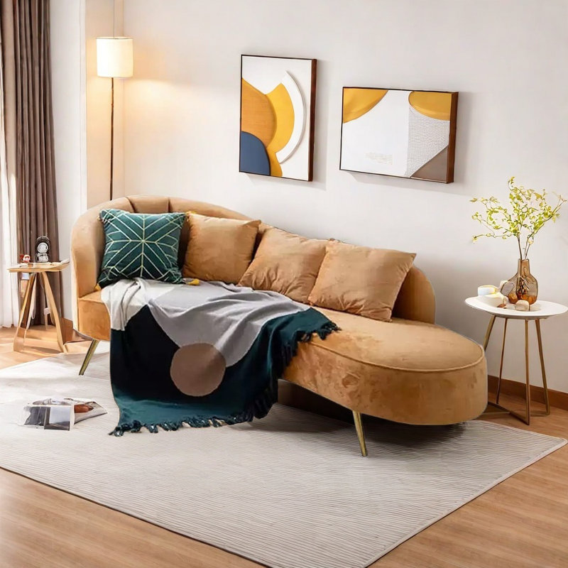 Chaise longue en tissu de qualité supérieure, Orienté à gauche (vu de face)