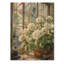 Hortensias dans la ferme, serre I - impression d'hortensias sur bois de pin naturel-1219255043