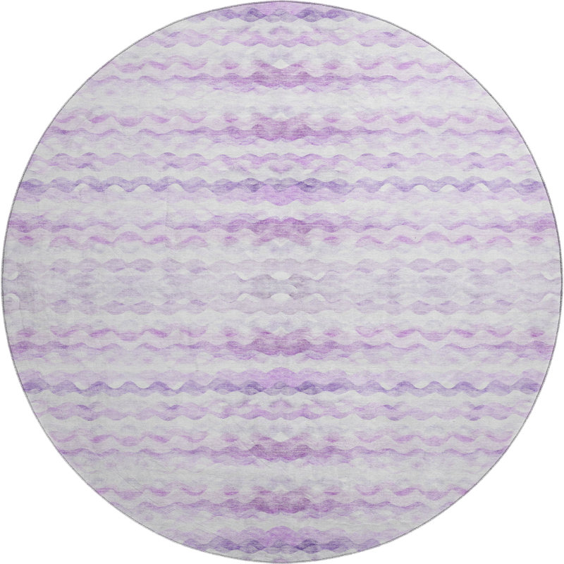 Premium Machine Washable Cerrito AMF195 Rug, Round 8'