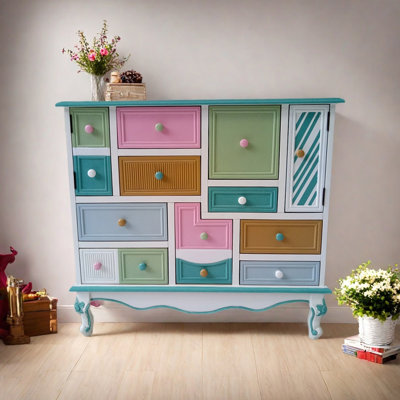 American style simple drawer accent cabinet