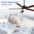 Rolanda 52" 5-inch Downrod Mount Ceiling Fan with Light Kit and Remote Control-1378860258